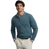 Silbon for man. S261020803230 Blue polo neck jumper (XXL), Casual, Cotton