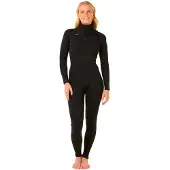 Rip Curl Dawn Patrol 3/2 Mm Gb Dame Våtdrakt I Neopren Med Glidelås I Brystet Og Lange Ermer