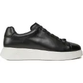 BOSS for man. 50497887 Bulton Leather Sneakers black (41), Flat, Laces, Casual