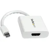 StarTech.com Startech Mini DisplayPort to HDMI Video Adapter Converter 1920x1200 - White Mini DP to HDMI Adapter M/F (MDP2HDW) - Video adapter - Mini DisplayPort hann til HDMI hunn - 17 cm - hvit