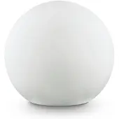 Ideal Lux Sole lampe med jordspyd, hvit, plast, Ø 30 cm