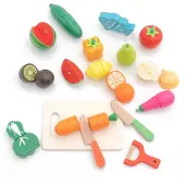 Robin Cool Montessori-metoden Økologisk Frukt Og Grønnsaker I Tre