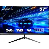 Nilox Nxm27crv2402 27´´ Full Hd Va Led 240hz Buet Spillskjerm