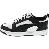Puma Rebound V6 Low Sneakers, Shoes, White/Black/White, 46