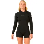 Rip Curl D/patrol 2/2 Mm Spring Langermet Shorty-våtdrakt Med Glidelås Bak For Dame