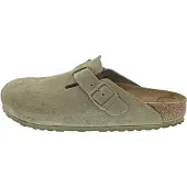 Birkenstock for woman. 1025844 Leather Boston Clogs (Narrow Fit) pistachio green (40), Flat, None, Casual