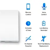 TP-LINK Tapo S210, Knapper, Trådløs, Hvit, 868 MHz, Vegg, 86 mm, 41 mm