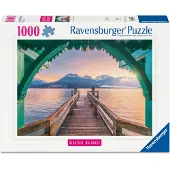 Ravensburger Puslespill 1000 Gangbro ved Lac d'Annecy