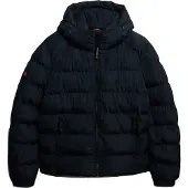 Superdry for man. M5011905A Hooded Sports Quilted Jacket Navy (L), Casual, Polyester
