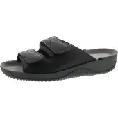 Rohde dameslippers - Svart lær - Sandaler