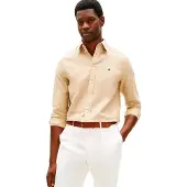 Tommy Hilfiger Linen Blend Solid Langarmet T-skjorte