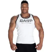 Gasp Ribbed T-Back, White - L