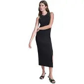 DKNY Domestud Ermeløs Lang Kjole