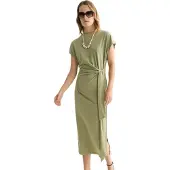 Scotch & Soda Ufu01425t Kortermet Midi-kjole