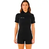 Rip Curl Trad 2/2 Mm Spring Fl Kortermet Shorty-våtdrakt Med Glidelås Bak For Dame