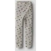 Name it Leggings - Ull - Rib - Noos - NmmWang - Nacreous Cloud/S - - 3 år (98) - Leggings - Ull
