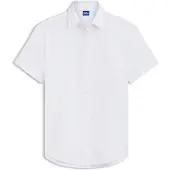 HUGO Exorda 10278341 Blue Kort Ermet Bluse