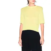 Armani Exchange for woman. XW001912AF21575U2194 Jersey List yellow (L), Casual, Viscose, Short sleeve