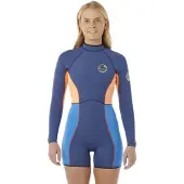 Rip Curl G-bomb 2 Mm Gb Spring Langermet Shorty-våtdrakt Med Glidelås Bak For Dame
