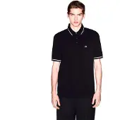 Armani Exchange for man. XM002356AF13026UC001 Refined polo shirt black (S), Casual, Cotton, Short sleeve