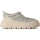 Ugg for man. 1177770 Beige Heritage Utility Axoid Crackle leather sneakers (40), Flat, Laces, Casual