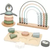 Woomax Wooden 3 Games Set Læringsspill