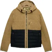 Superdry Hood Outdoor Borg Quilt Hybrid Jakke