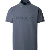 Hackett London for man. HM5600147 Heritage Ess polo shirt blue (XXL), Casual, Cotton, Short sleeve