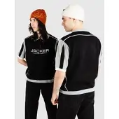 Jacker Ace Polo Knit Strikket genser svart