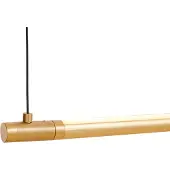 Loom Design LED-pendellampe Straw 200, gull, aluminium