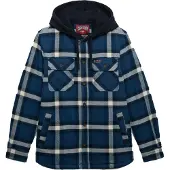 Superdry Borg Lined Hooded Overshirt Skjorte Med Lange Ermer