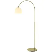 LINDBY buelampe Cynthia, messingfarget, glass, 140 cm, E27