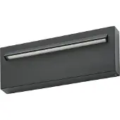 LUCANDE LED-utendørs vegglampe, Joril, 25 cm, svart, IP65