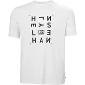 Helly Hansen Skog Graphic T-skjorte, Herre, WHITE