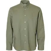 Selected Regclay Linenblend Skjorte Med Lange Ermer