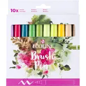 Ecoline Brush Pen-sett Botanic | 10 farger