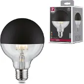 Paulmann LED-pære E27 827 6,5W hodespeil svart matt