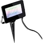 Heitronic Utendørs LED-spot Kingston med jordspyd, RGBW