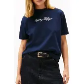 Tommy Hilfiger Script Modern Kortarmet T-skjorte
