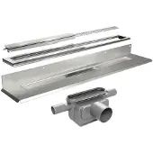 Unidrain 1000 mm HighLine Custom uden ramme t/rendeafløbsarmatur