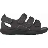 New Feet herresandal med hælkappe - Svart - Sandaler