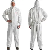 3M 4510, Hvit, M, Voksen, Unisex, Glidelås, Front