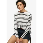 Superdry for woman. W6012266A White Studios T-shirt (XS), Casual, Cotton, Long sleeve