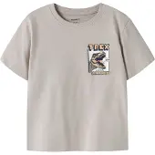Name it T-skjorte - NmmVelix - Chateau Gray/Trex - - 2 år (92) - T-skjorte