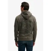 Superdry for man. M2014485A Tokyo Narrative Loose Hood Hoodie dark grey (XXL), Casual, Cotton