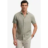 Superdry Riviera Linen Kortarmet Skjorte