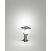 FABAS LUCE Sokkellampe Lena, 30 cm, mørkegrå, metall, E27, IP65