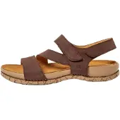 El naturalista unisex. 258601112005_012 Leather Sandals N5860 brown Tabernas (43), Flat, Velcro, Casual