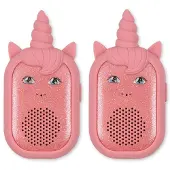 Konges Sløjd Glitter Unicorn Walkie-Talkie Glitrende Rosa