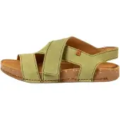 El naturalista unisex. 2579912G1005_0G3 Leather Sandals N5799 Balance green (43), 1 to 3 cm, Velcro, Casual